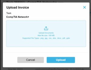 Invoice - Upload Invoice